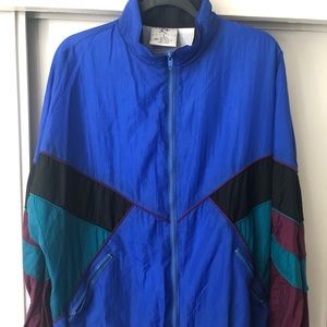 Vintage-Avait Sportif Multicolored Windbreaker